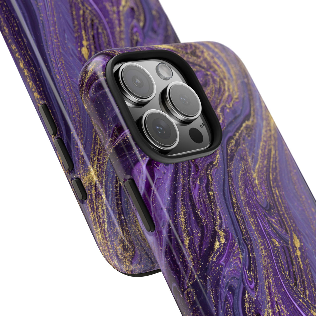 STUBBIE Phone Case for Apple iPhone - Purple Marble Phone Case