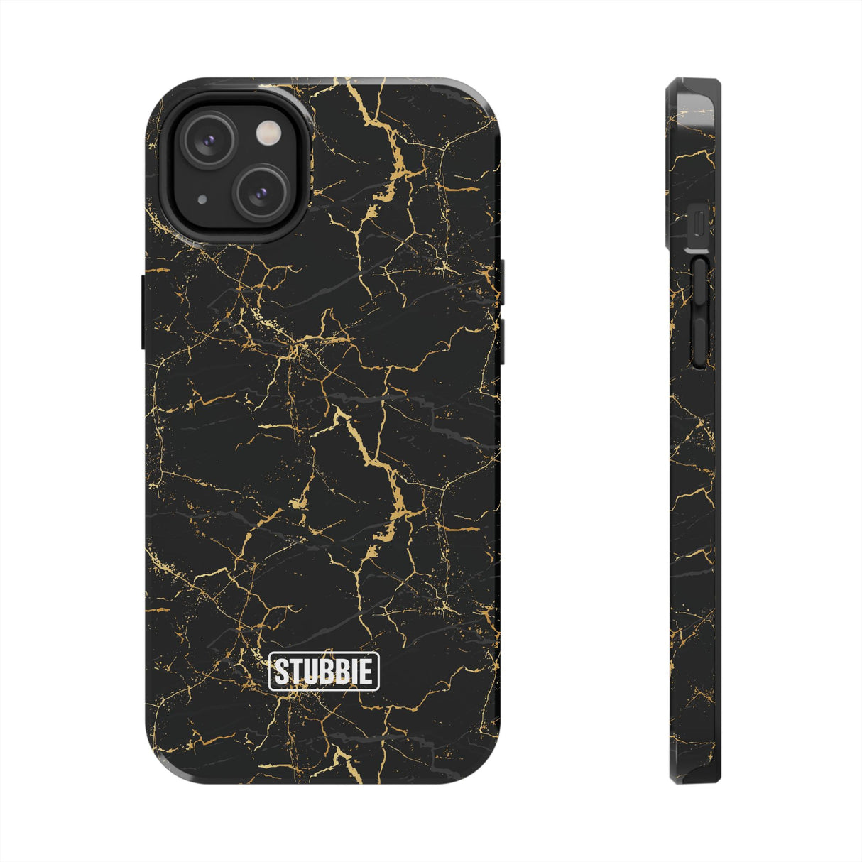 STUBBIE Phone Case for Apple iPhone - Midnight Black Marble Phone Case