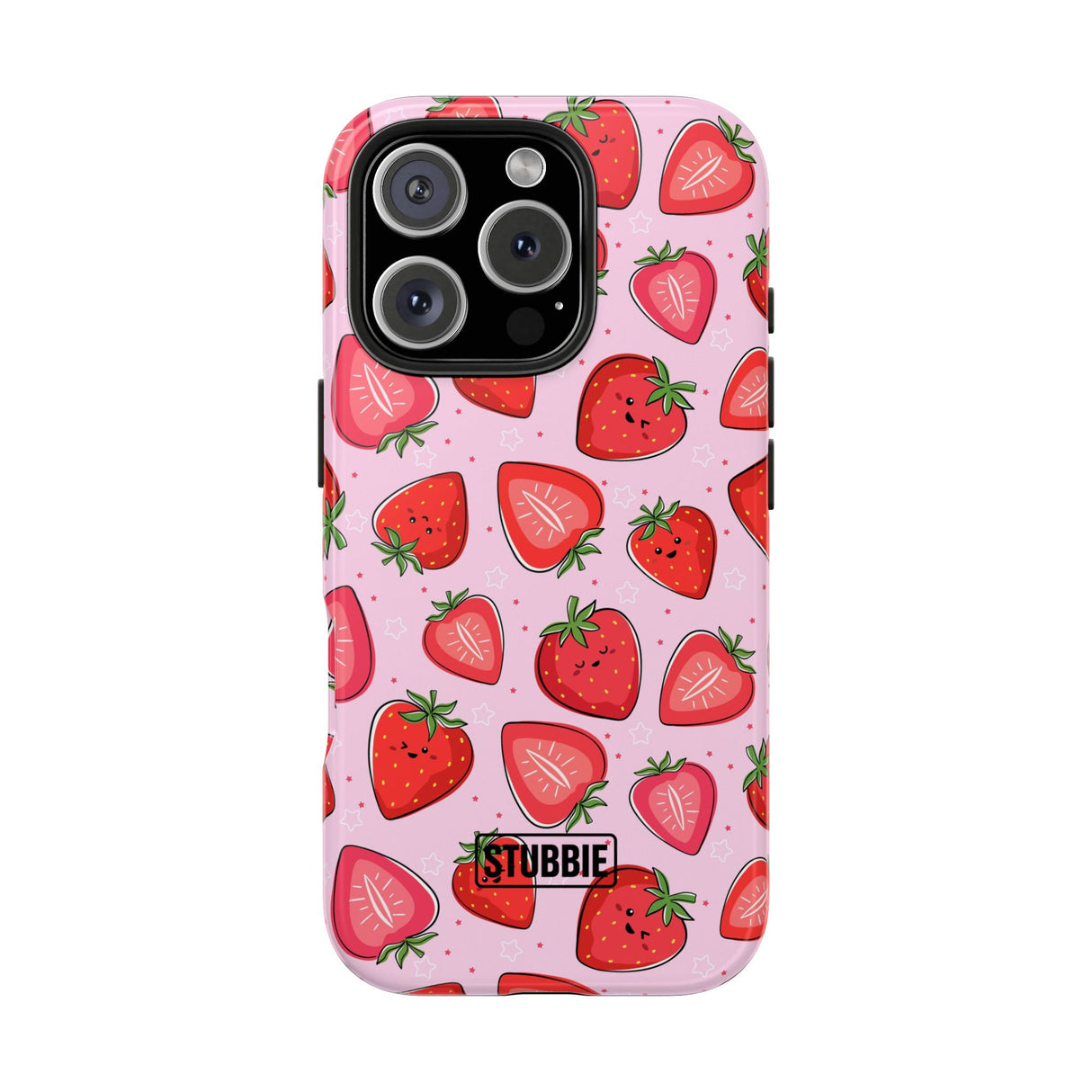 STUBBIE Phone Case for Apple iPhone - Smile Strawberry Phone Case