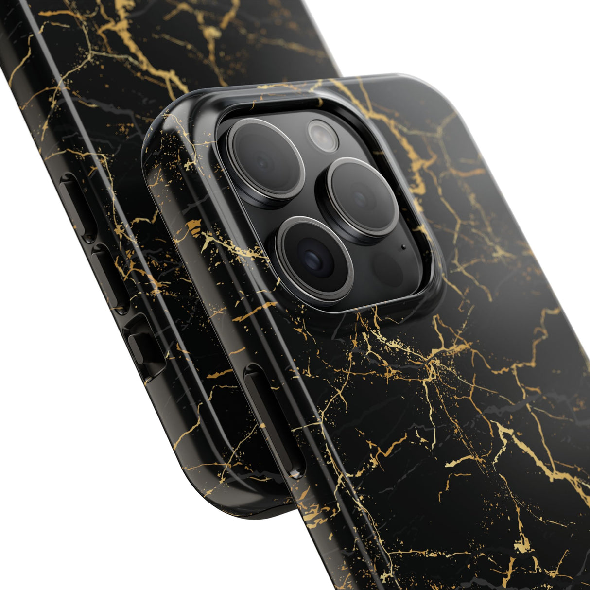 STUBBIE Phone Case for Apple iPhone - Midnight Black Marble Phone Case