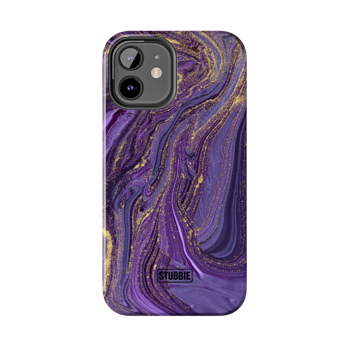 STUBBIE Phone Case for Apple iPhone - Purple Marble Phone Case