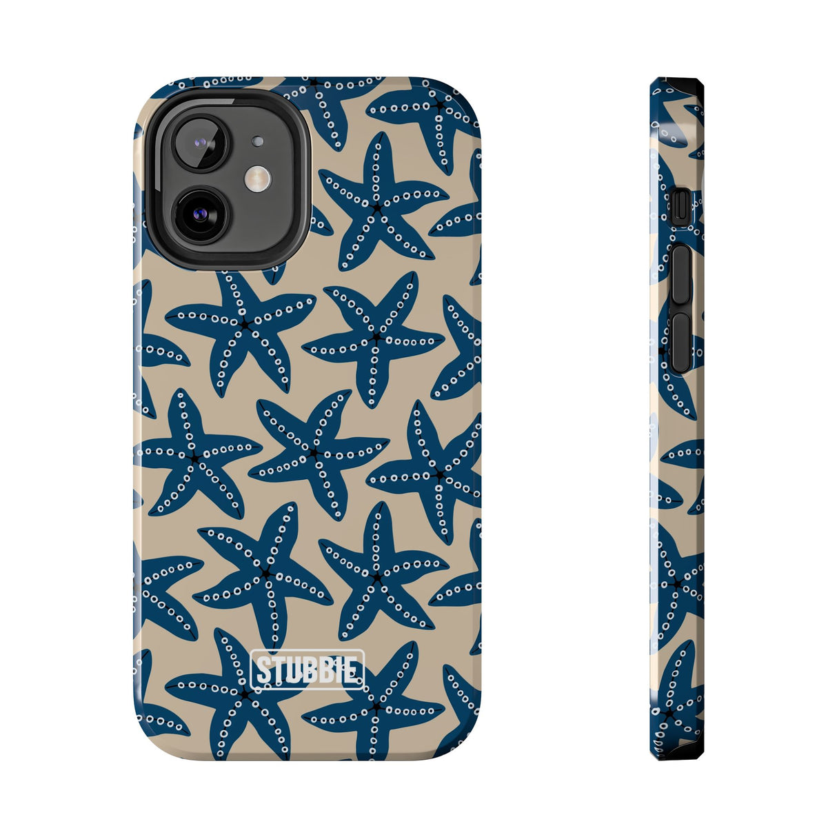 STUBBIE Phone Case for Apple iPhone - Blue Starfish Stubbie