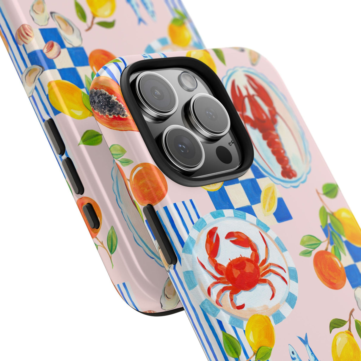 STUBBIE Phone Case for Apple iPhone - Italian Summer Seafood Stubbie