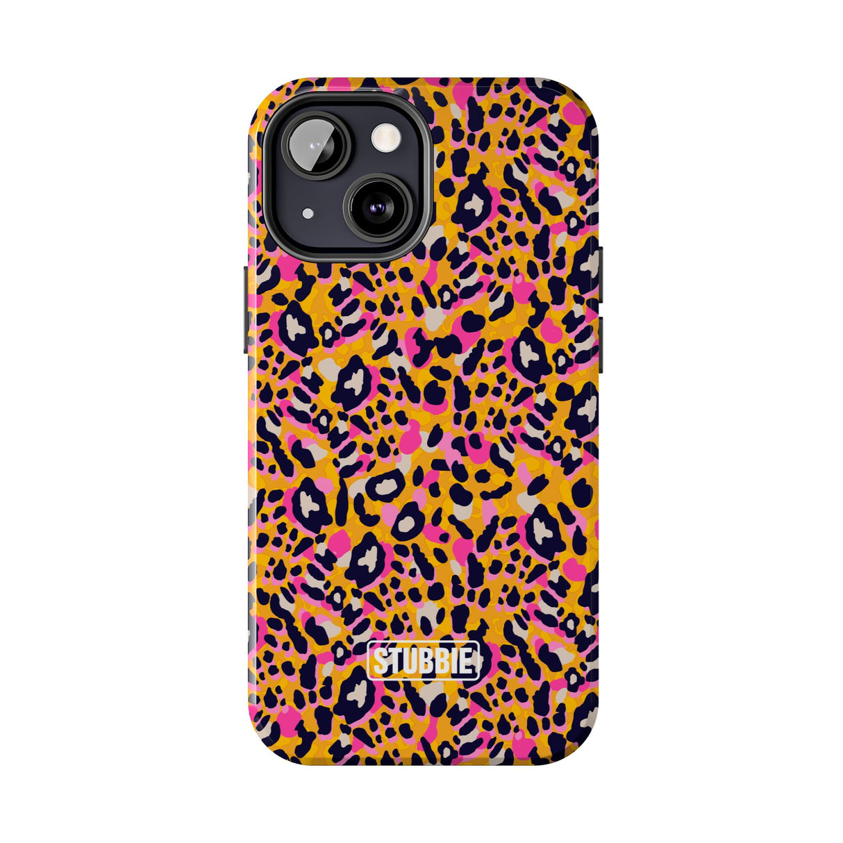 STUBBIE Phone Case for Apple iPhone - Pink Orange Leopard Phone Case