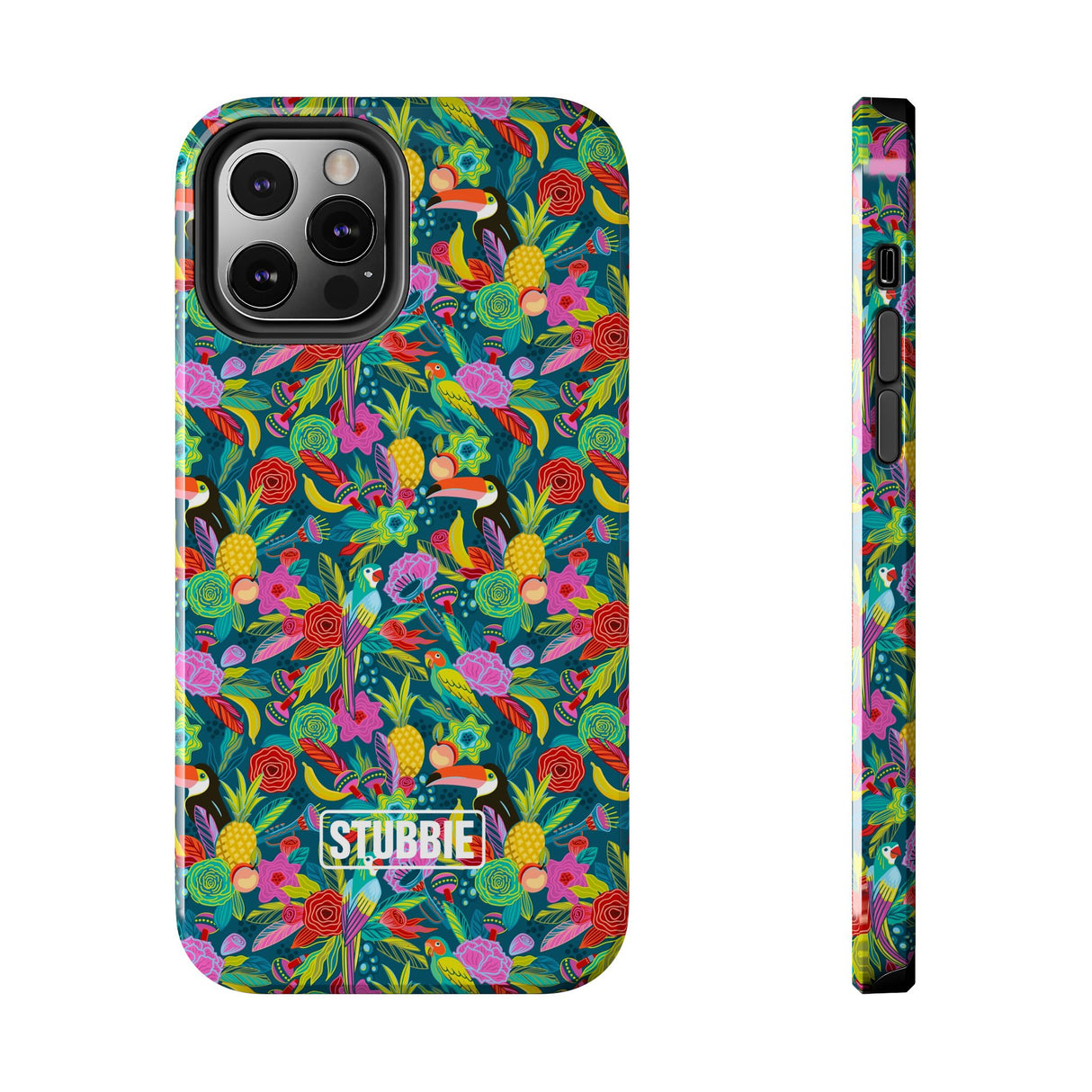 STUBBIE Phone Case for Apple iPhone - Hiding Jungle Birds Stubbie