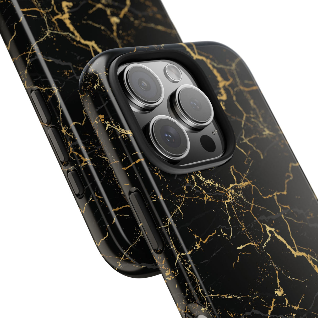 STUBBIE Phone Case for Apple iPhone - Midnight Black Marble Phone Case