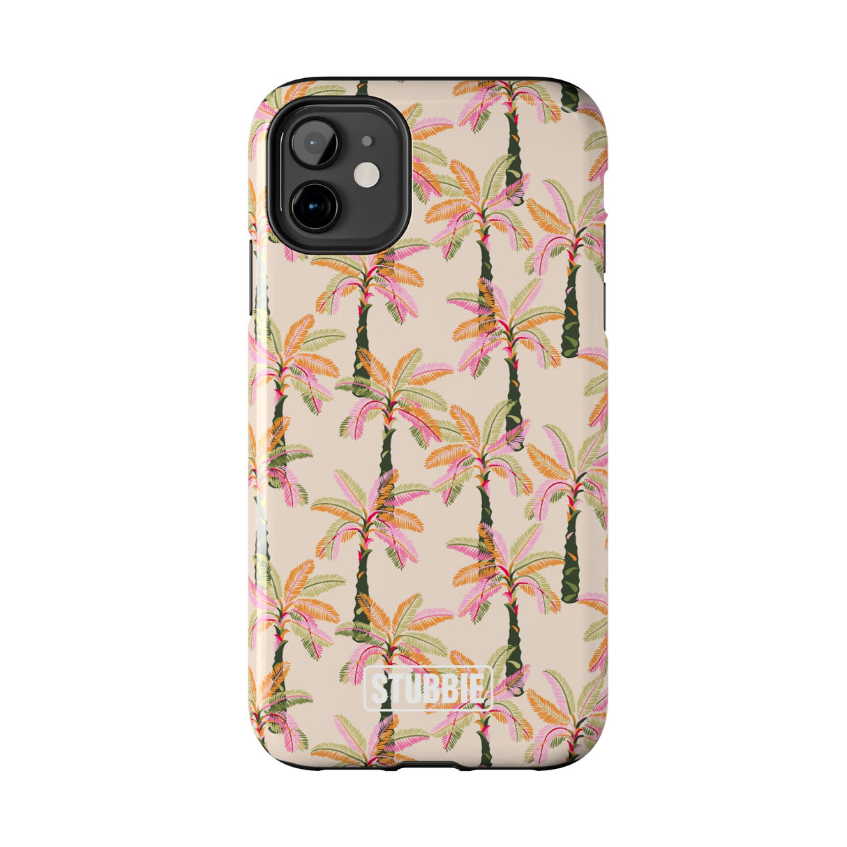 STUBBIE Phone Case for Apple iPhone - Pink Palm Stubbie