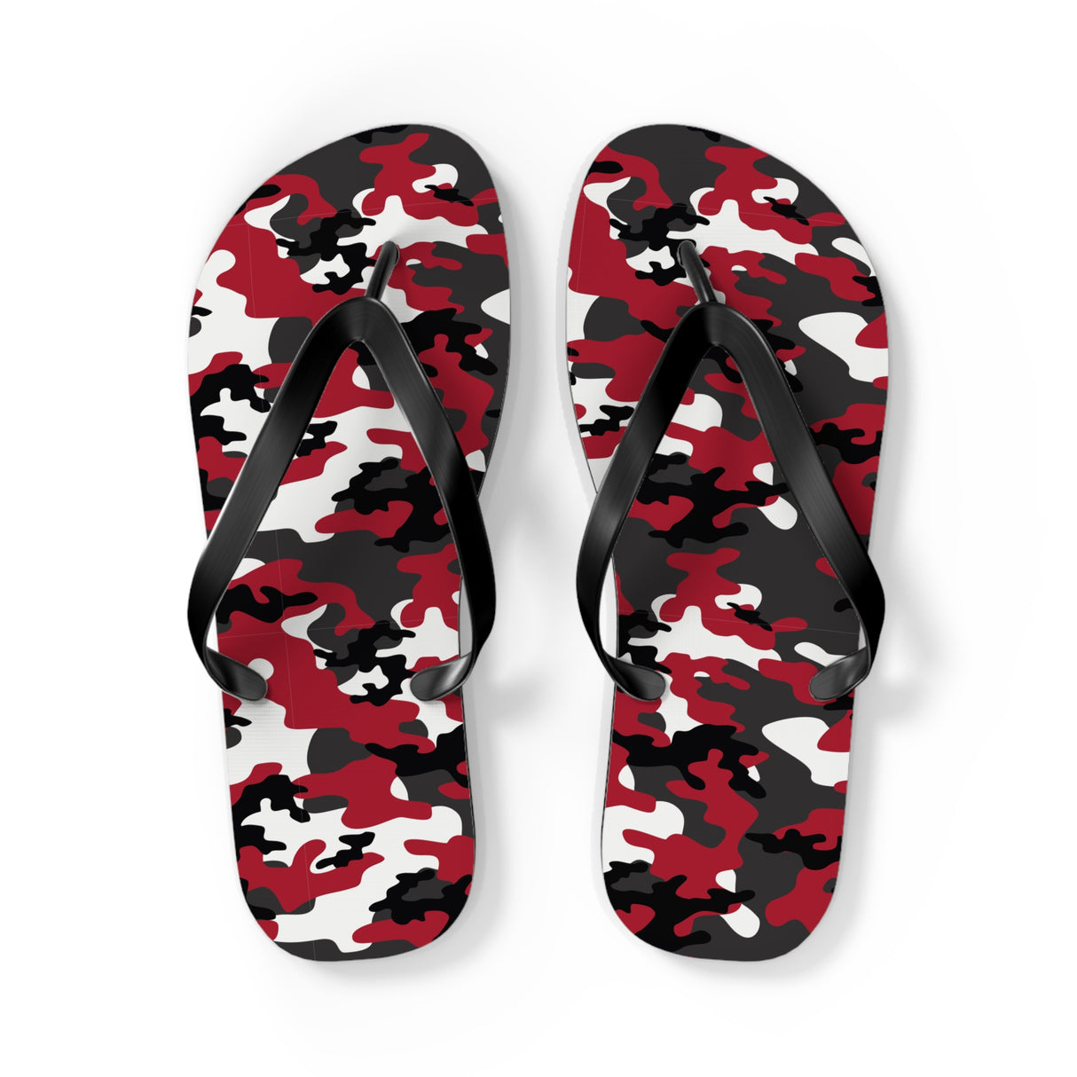 Red Camo Flip Flops