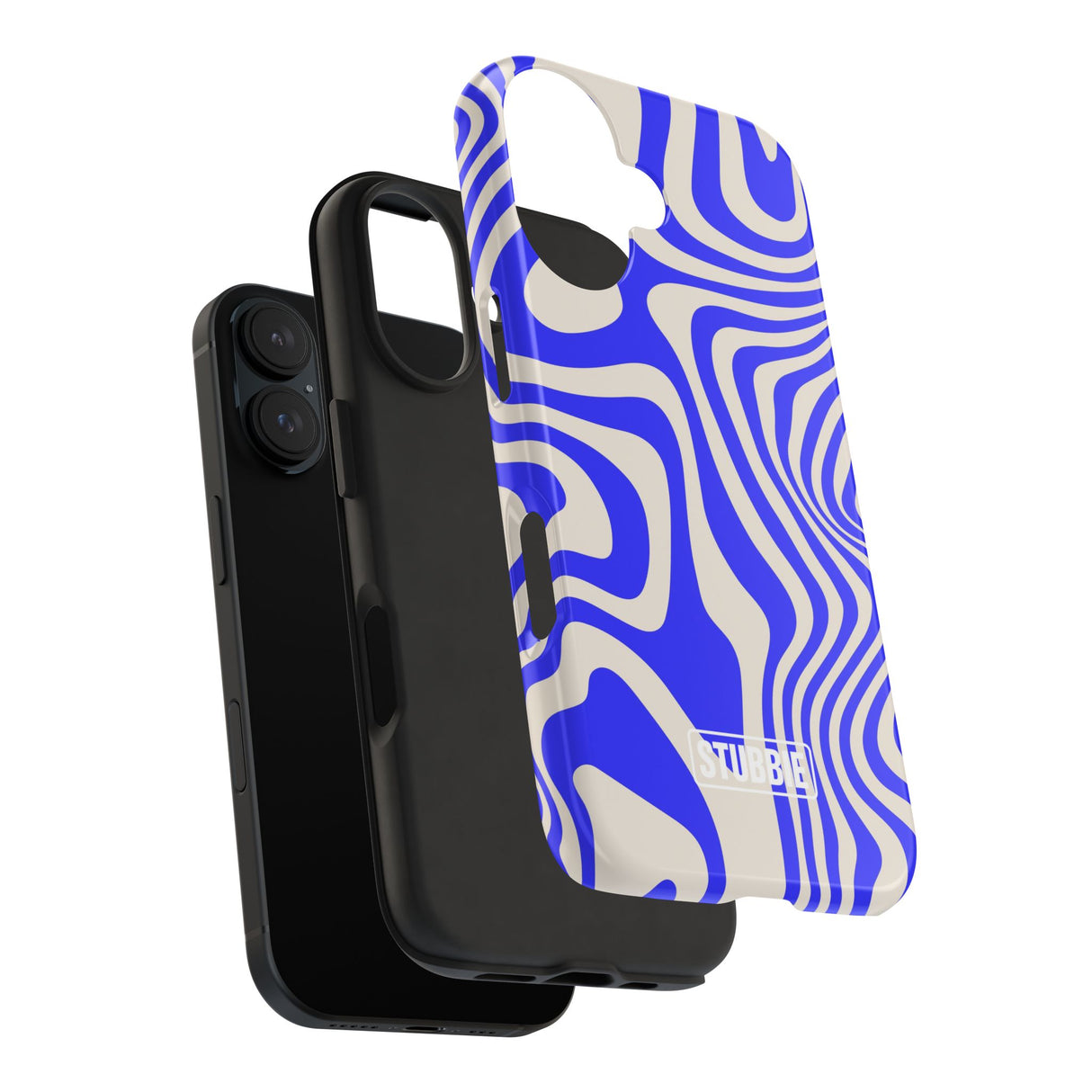STUBBIE Phone Case for Apple iPhone - Crazy Blue Phone Case