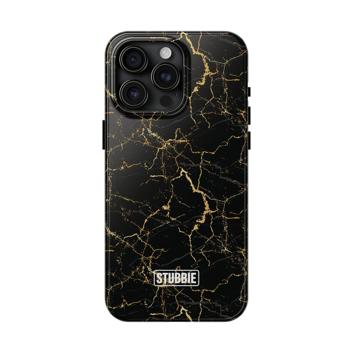 STUBBIE Phone Case for Apple iPhone - Midnight Black Marble Phone Case