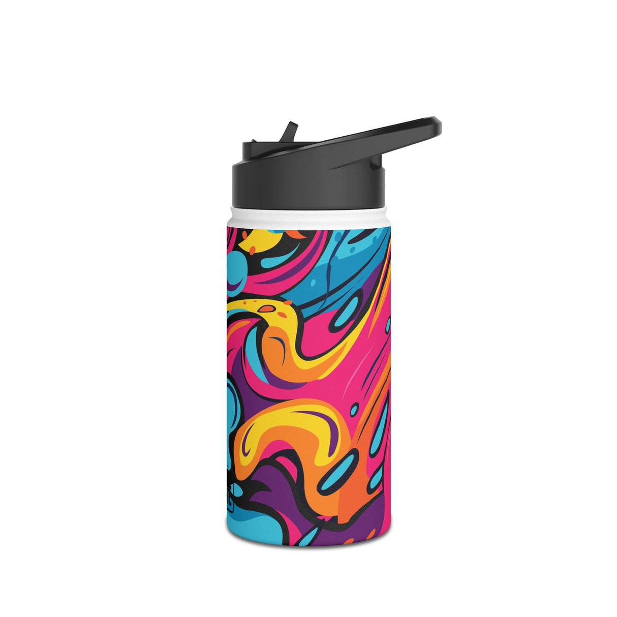 Messy Bright Paint Stainless Steel Water Bottle