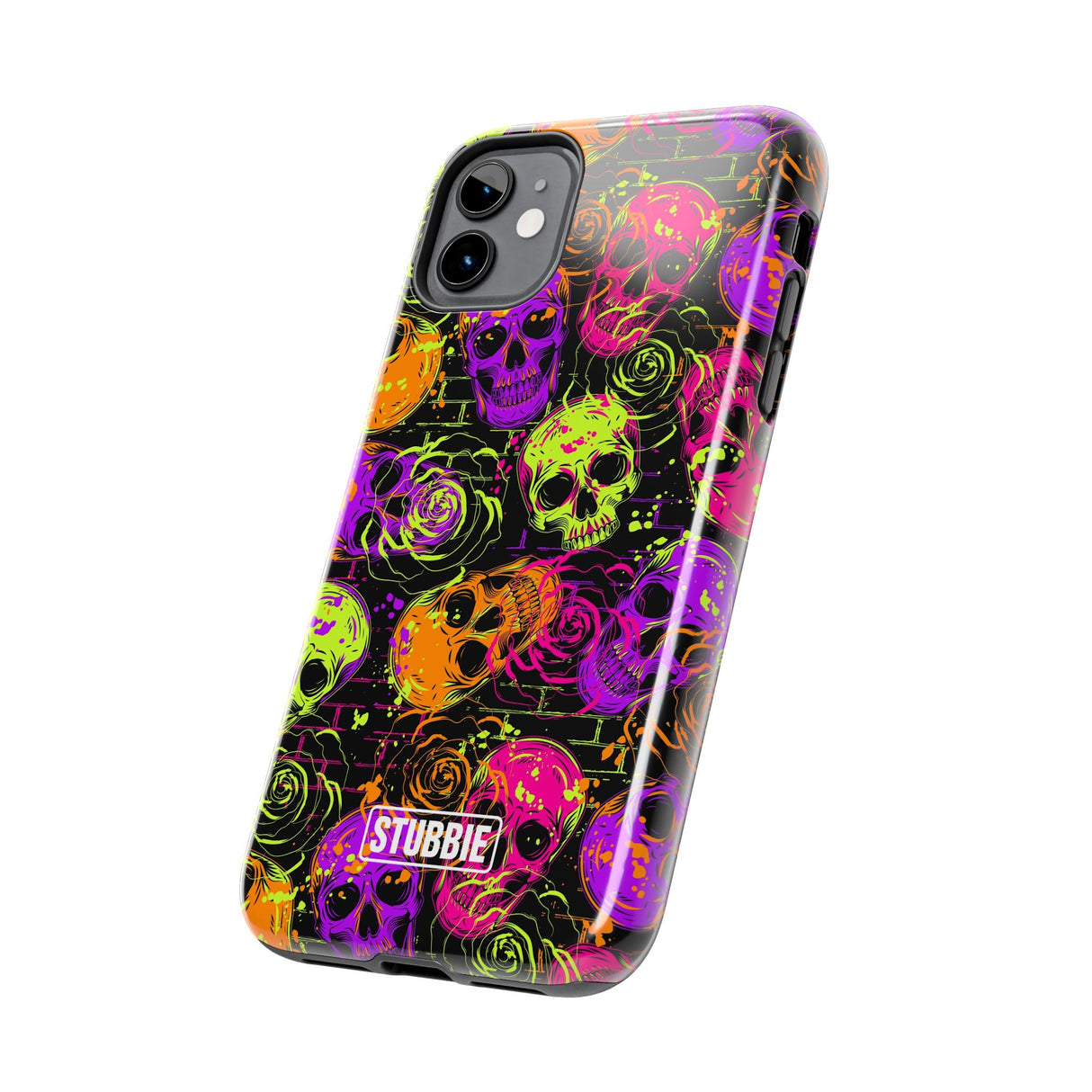 STUBBIE Phone Case for Apple iPhone - Neon Skulls Phone Case