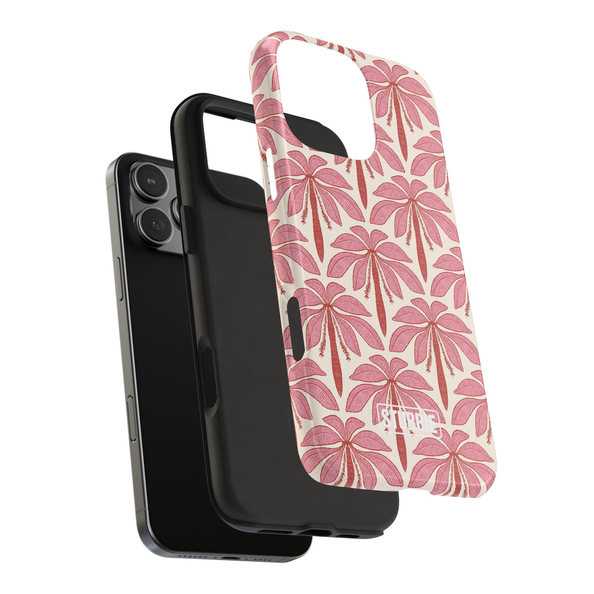 STUBBIE Phone Case for Apple iPhone - Red Palms Stubbie