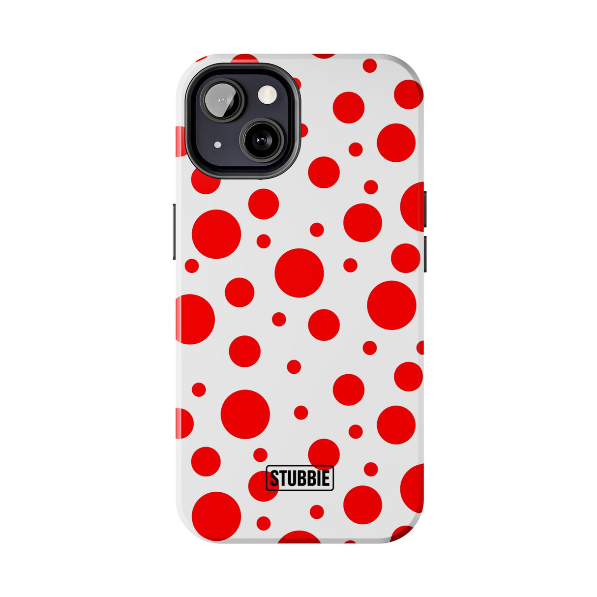 STUBBIE Phone Case for Apple iPhone - Red Polka Dot Phone Case