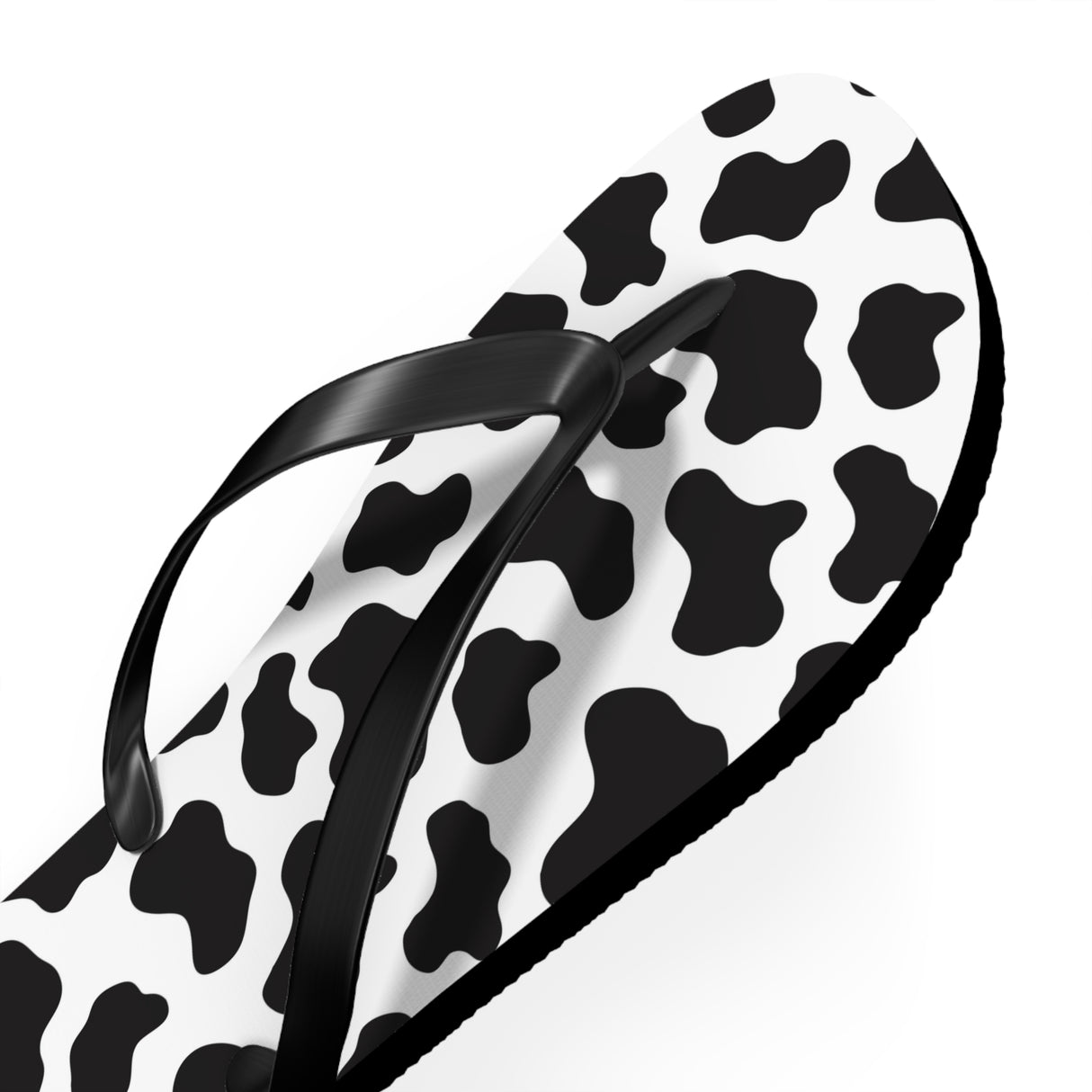 Cow Print Flip Flops