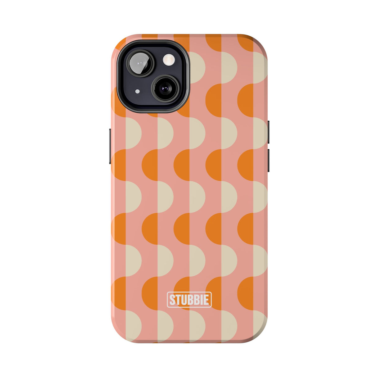 STUBBIE Phone Case for Apple iPhone - Orange Wave Phone Case