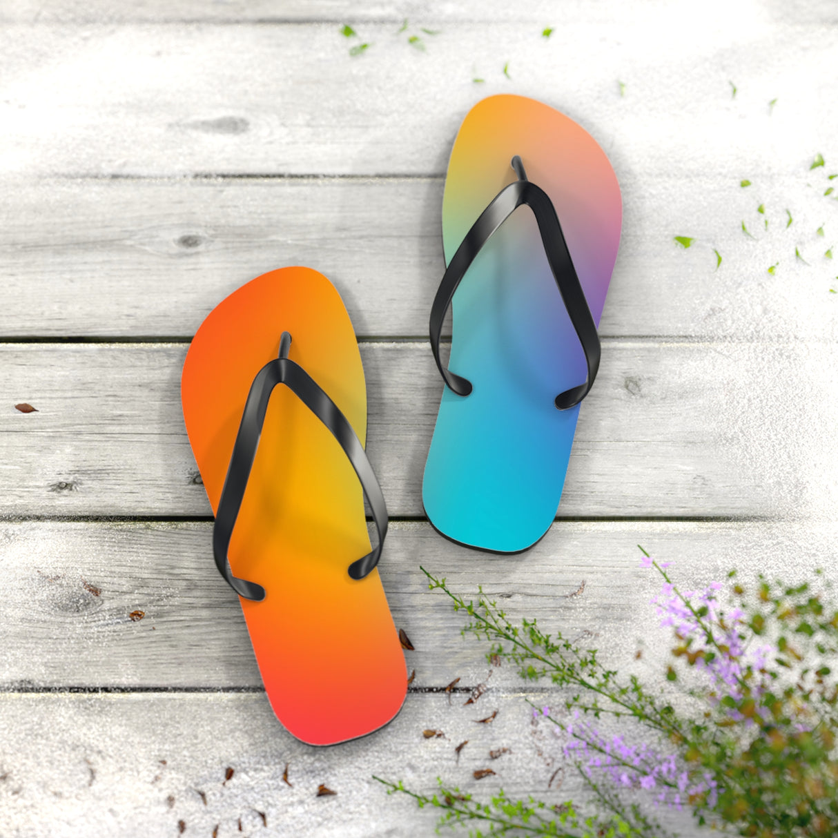 STUBBIE Flip Flops - Rainbow Blur STUBBIE