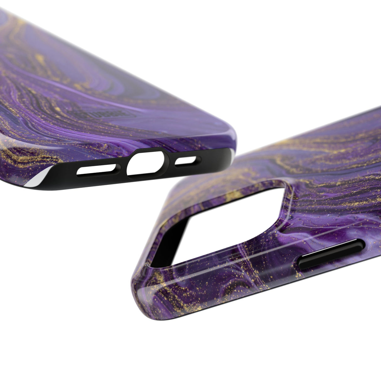 STUBBIE Phone Case for Apple iPhone - Purple Marble Phone Case