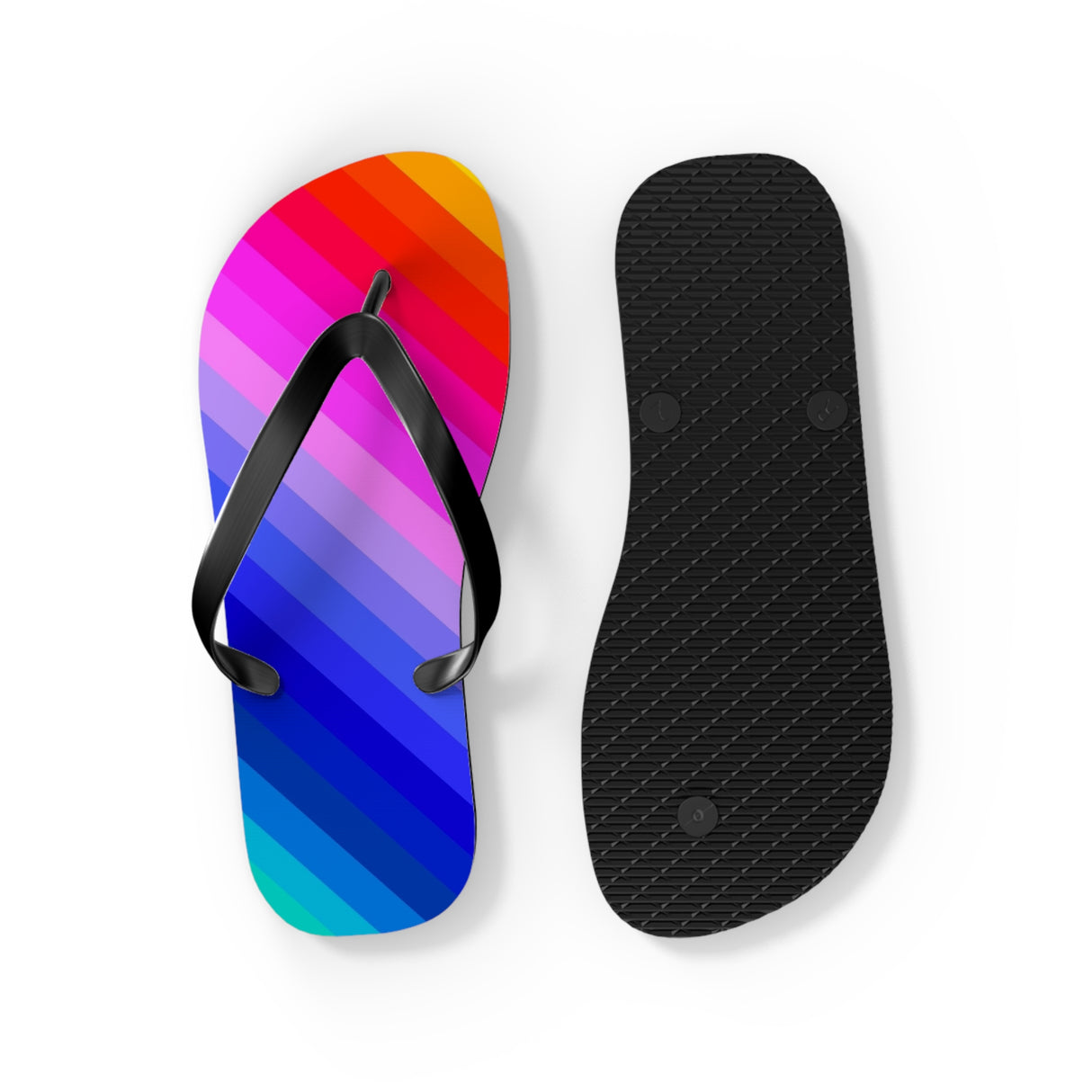 Rainbow Flip Flops