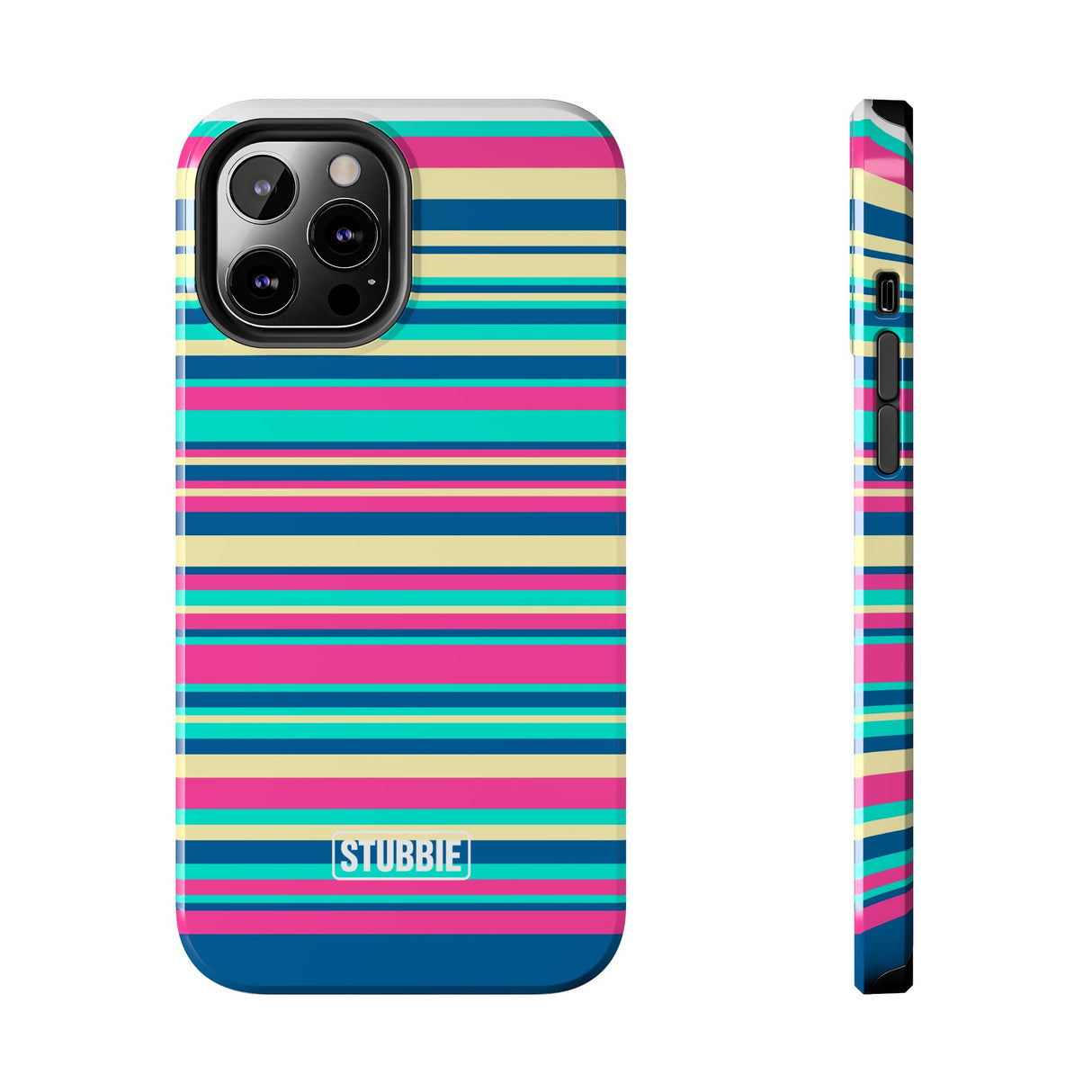 STUBBIE Phone Case for Apple iPhone - Coloured Stripes Phone Case