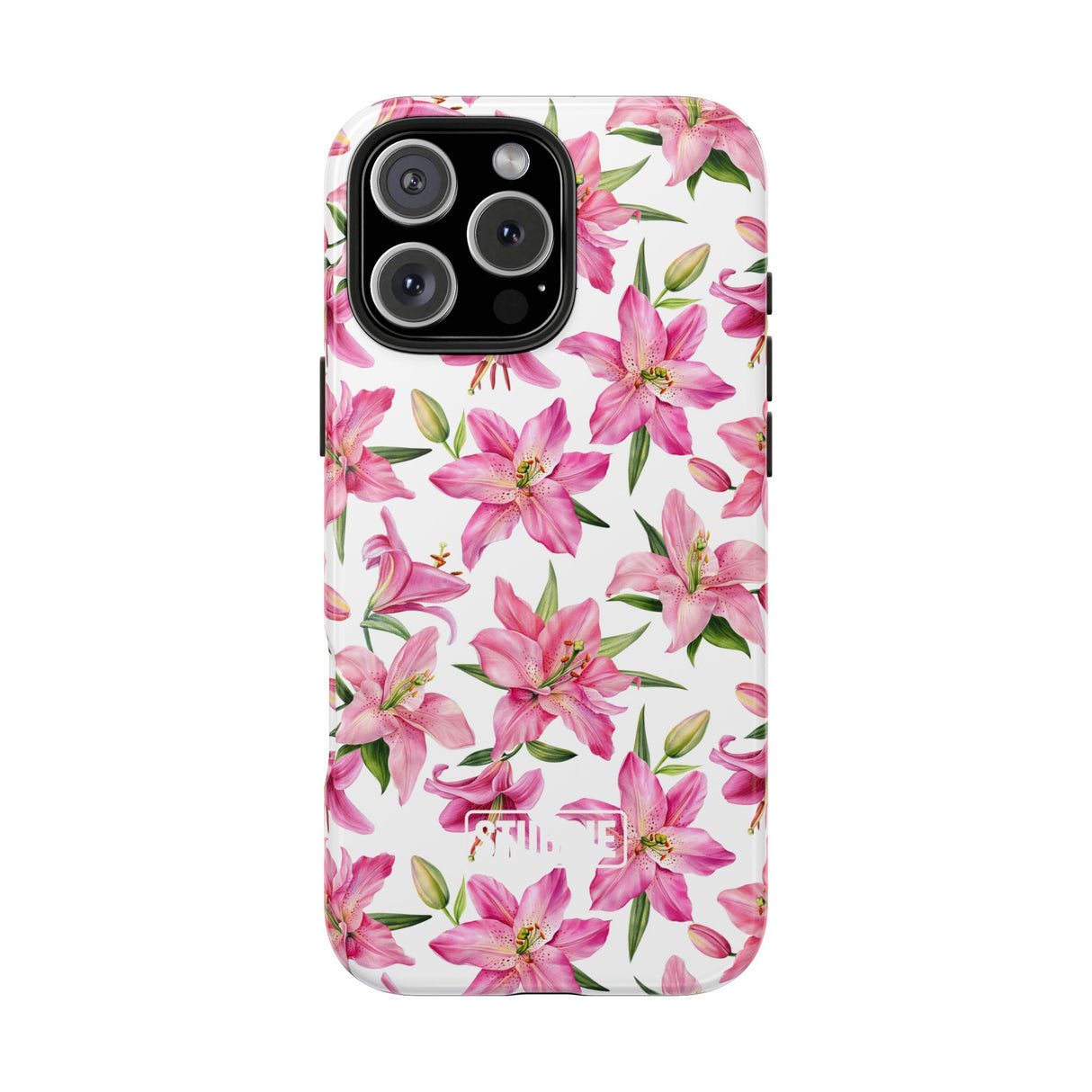 STUBBIE Phone Case for Apple iPhone - Pink Lily Flower Phone Case