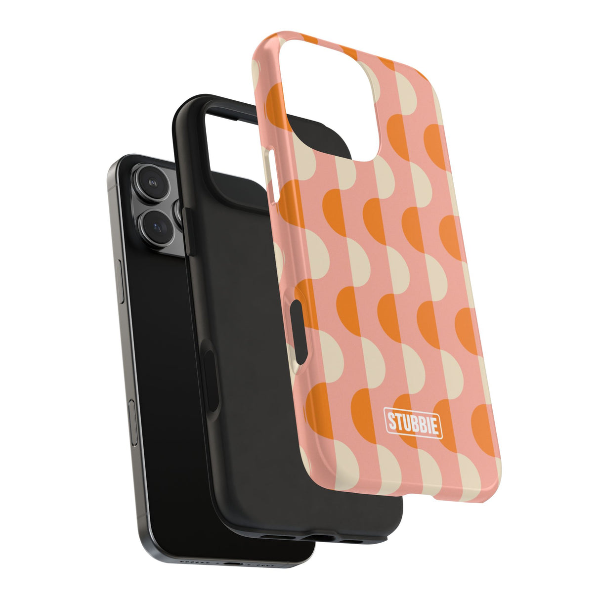 STUBBIE Phone Case for Apple iPhone - Orange Wave Phone Case