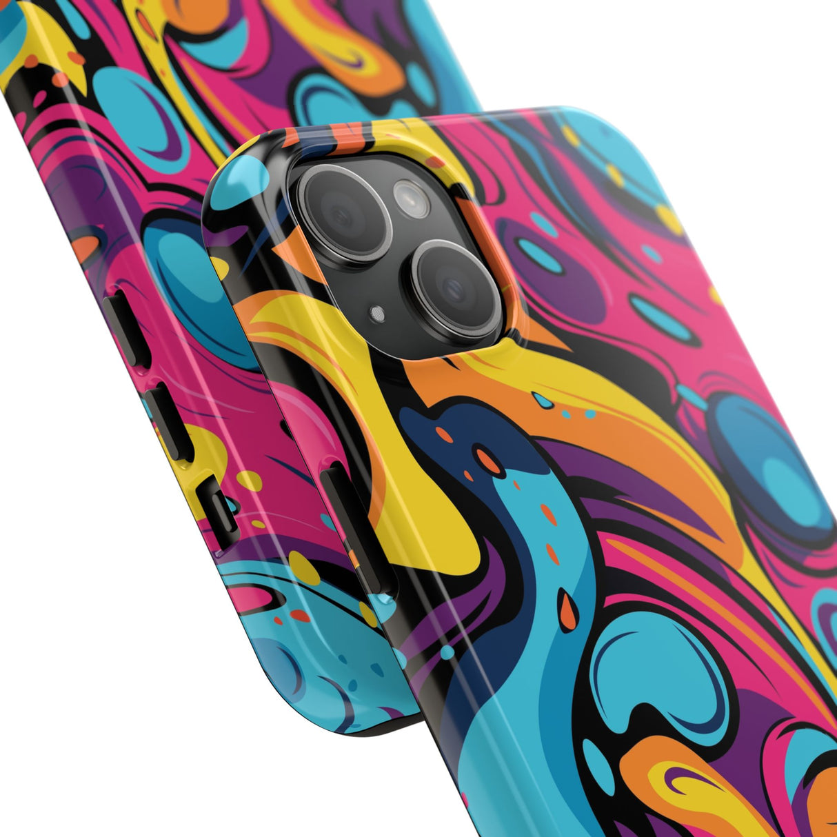 STUBBIE Phone Case for Apple iPhone - Messy Bright Paint Phone Case