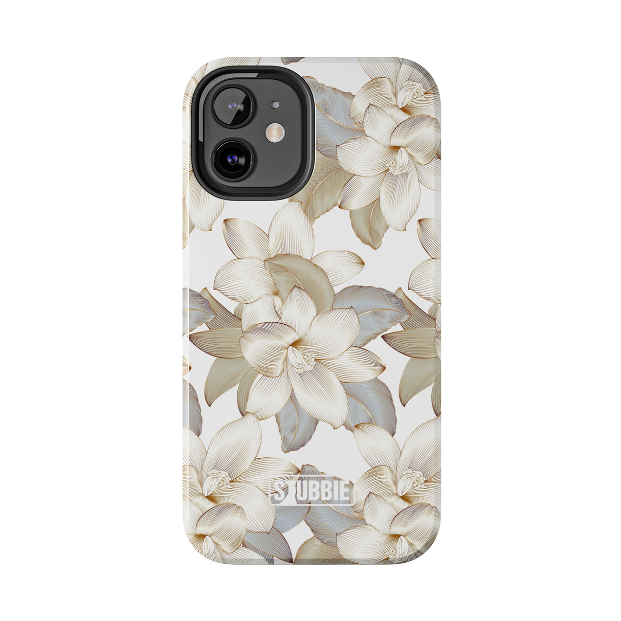 STUBBIE Phone Case for Apple iPhone - White Flowers Phone Case
