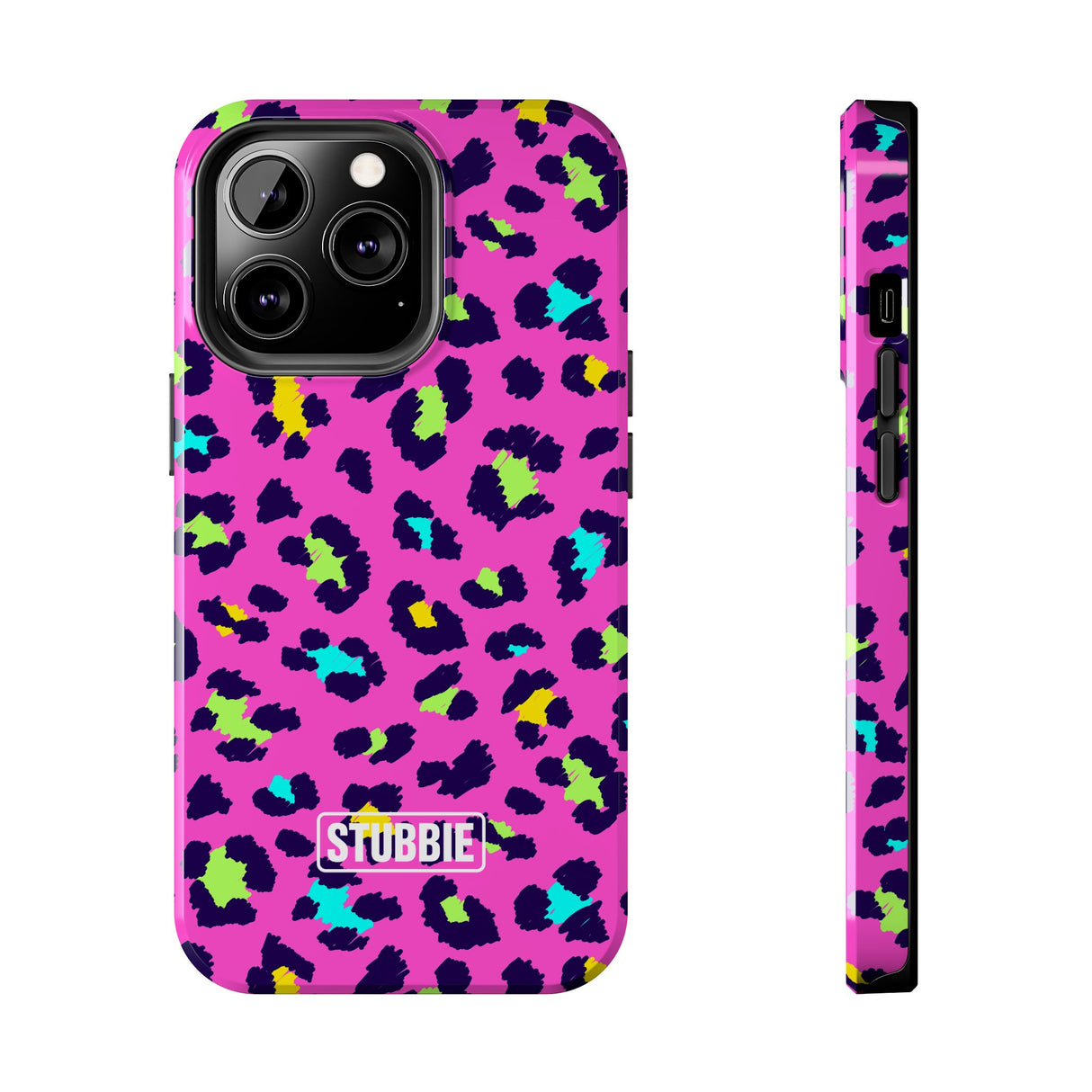 STUBBIE Phone Case for Apple iPhone - Disco Leopard Stubbie
