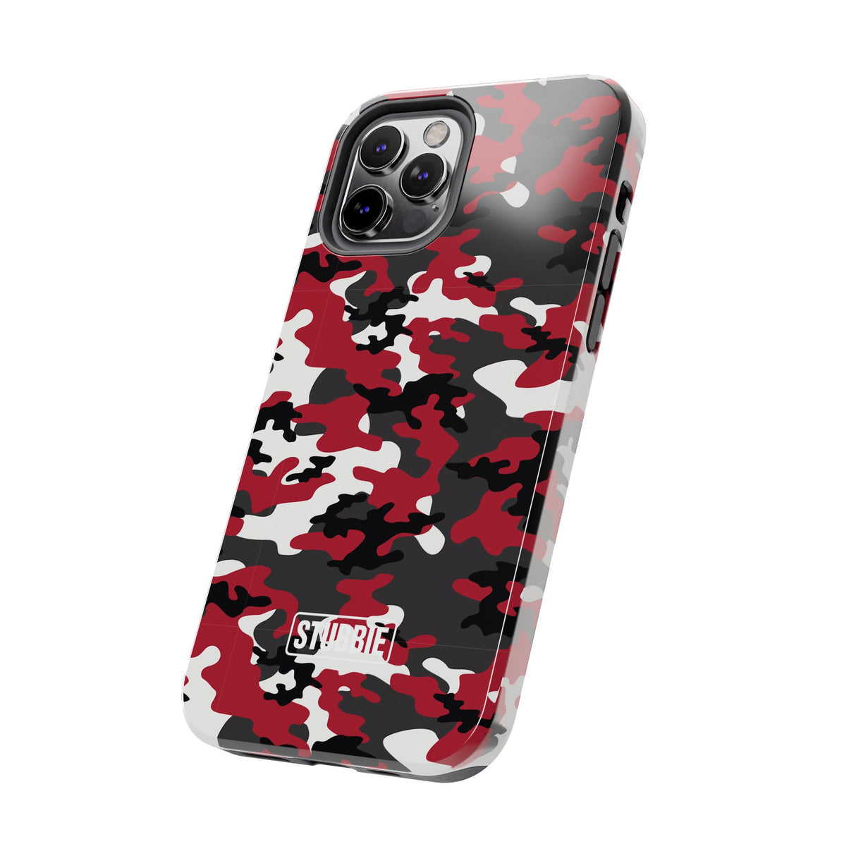 STUBBIE Phone Case for Apple iPhone - Red Camo Phone Case