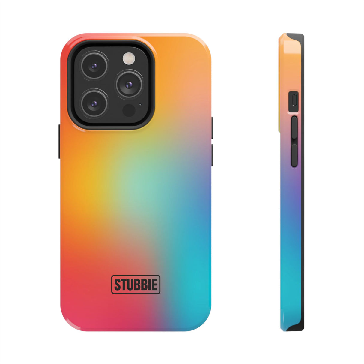 STUBBIE Phone Case for Apple iPhone - Rainbow Blue Stubbie