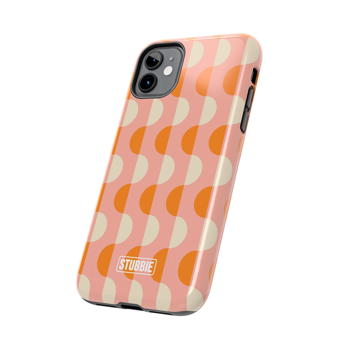 STUBBIE Phone Case for Apple iPhone - Orange Wave Phone Case