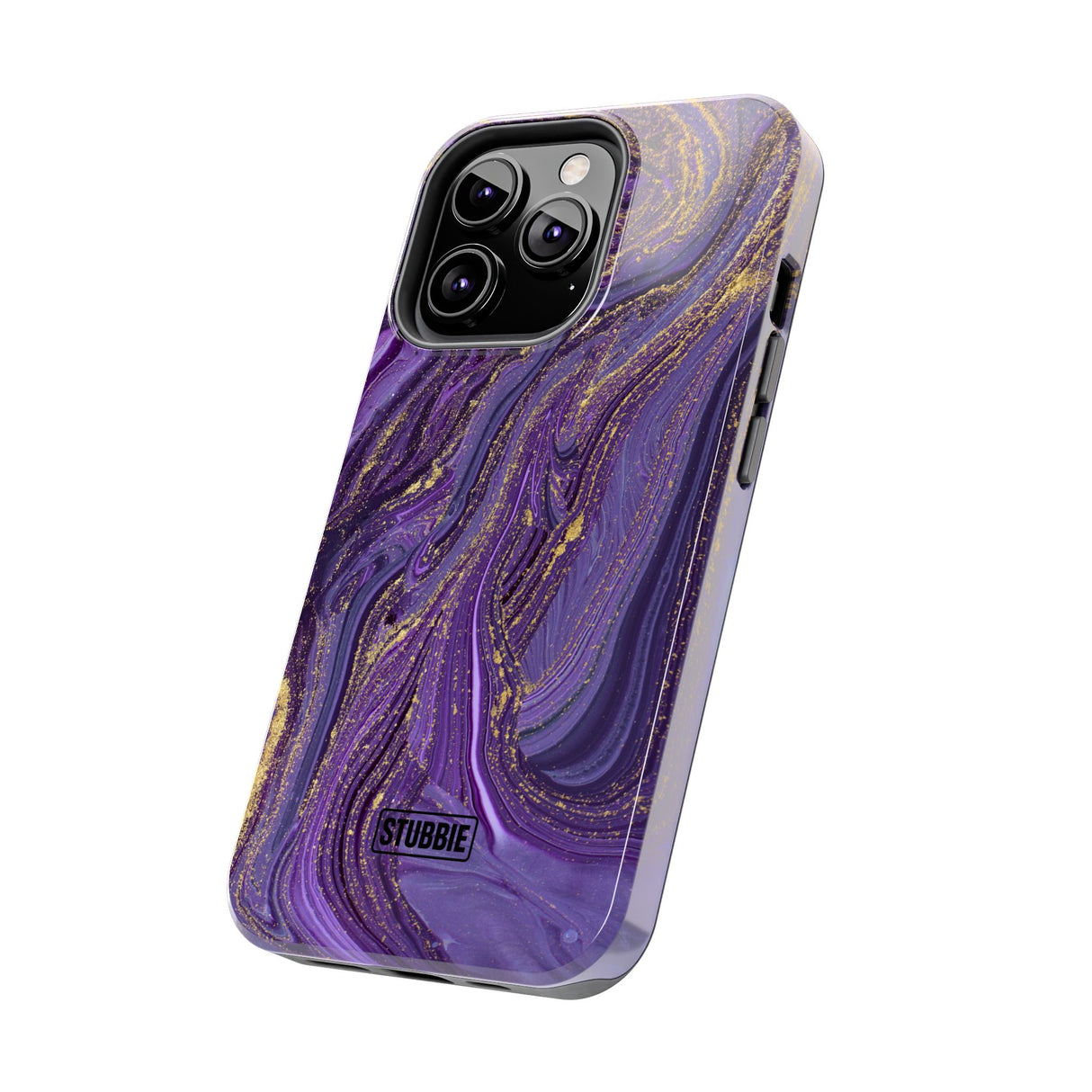 STUBBIE Phone Case for Apple iPhone - Purple Marble Phone Case