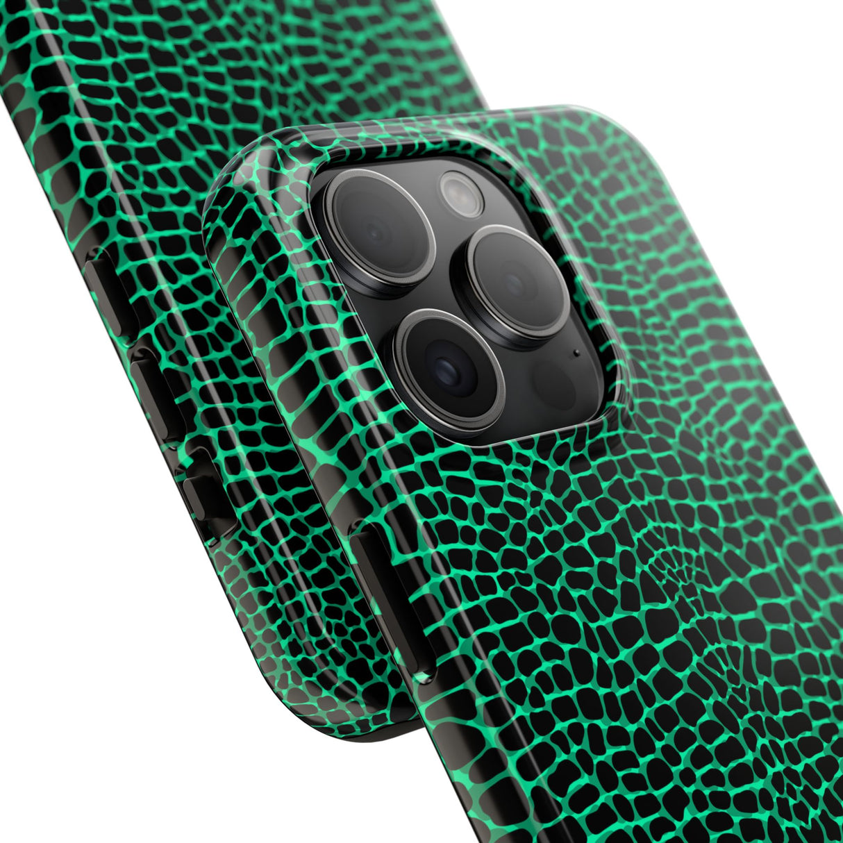 STUBBIE Phone Case for Apple iPhone - Green Croc Phone Case