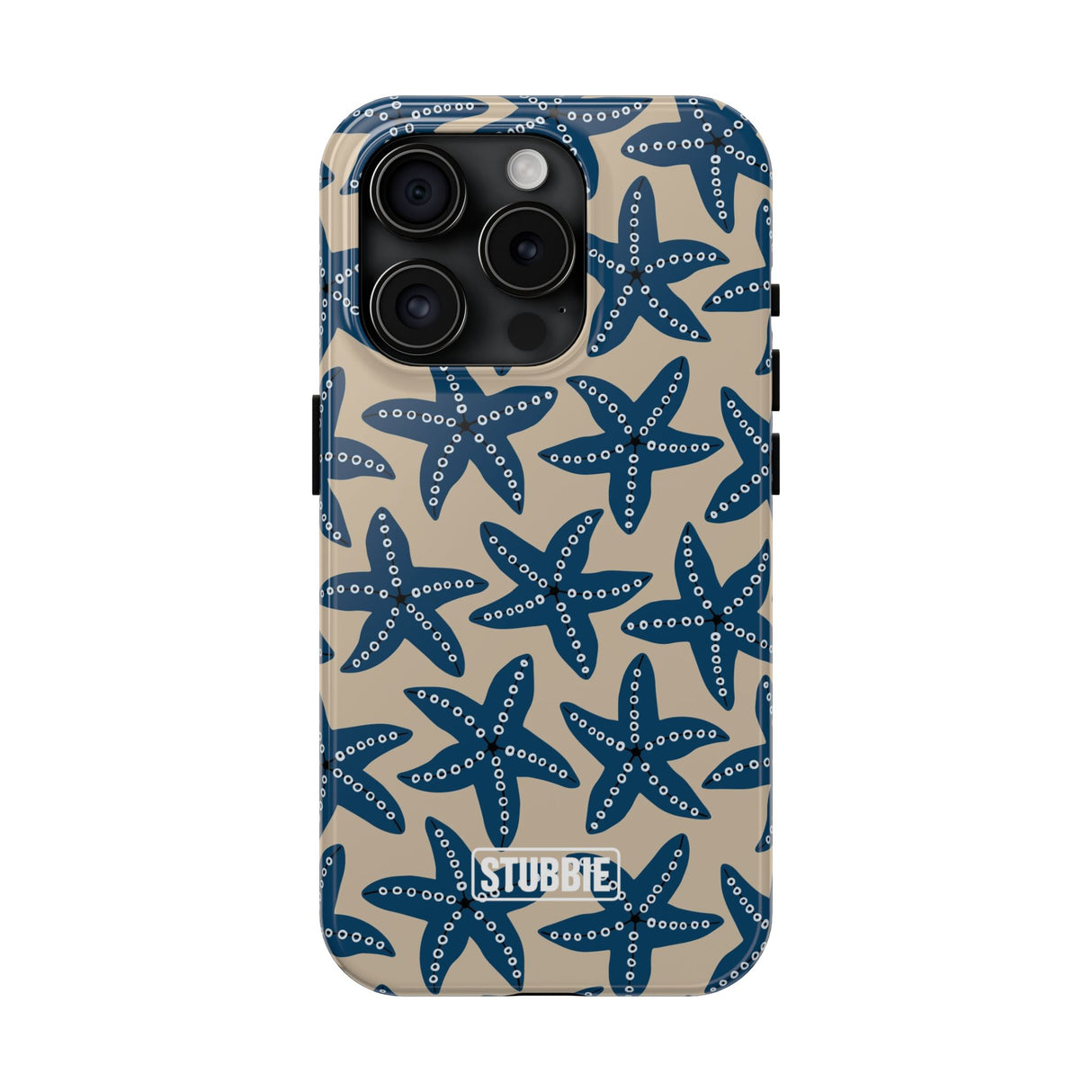 STUBBIE Phone Case for Apple iPhone - Blue Starfish Stubbie