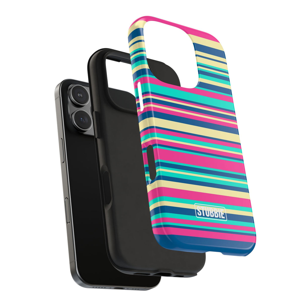 STUBBIE Phone Case for Apple iPhone - Coloured Stripes Phone Case