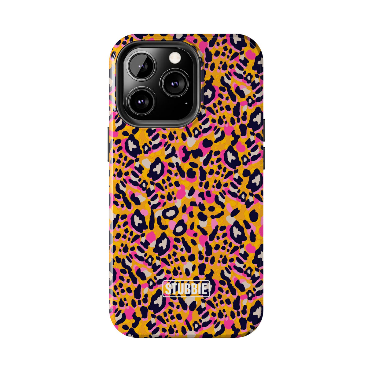 STUBBIE Phone Case for Apple iPhone - Pink Orange Leopard Phone Case