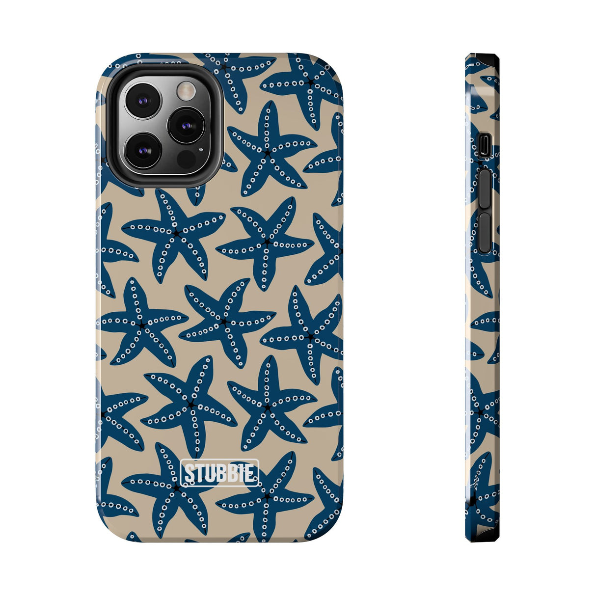 STUBBIE Phone Case for Apple iPhone - Blue Starfish Stubbie