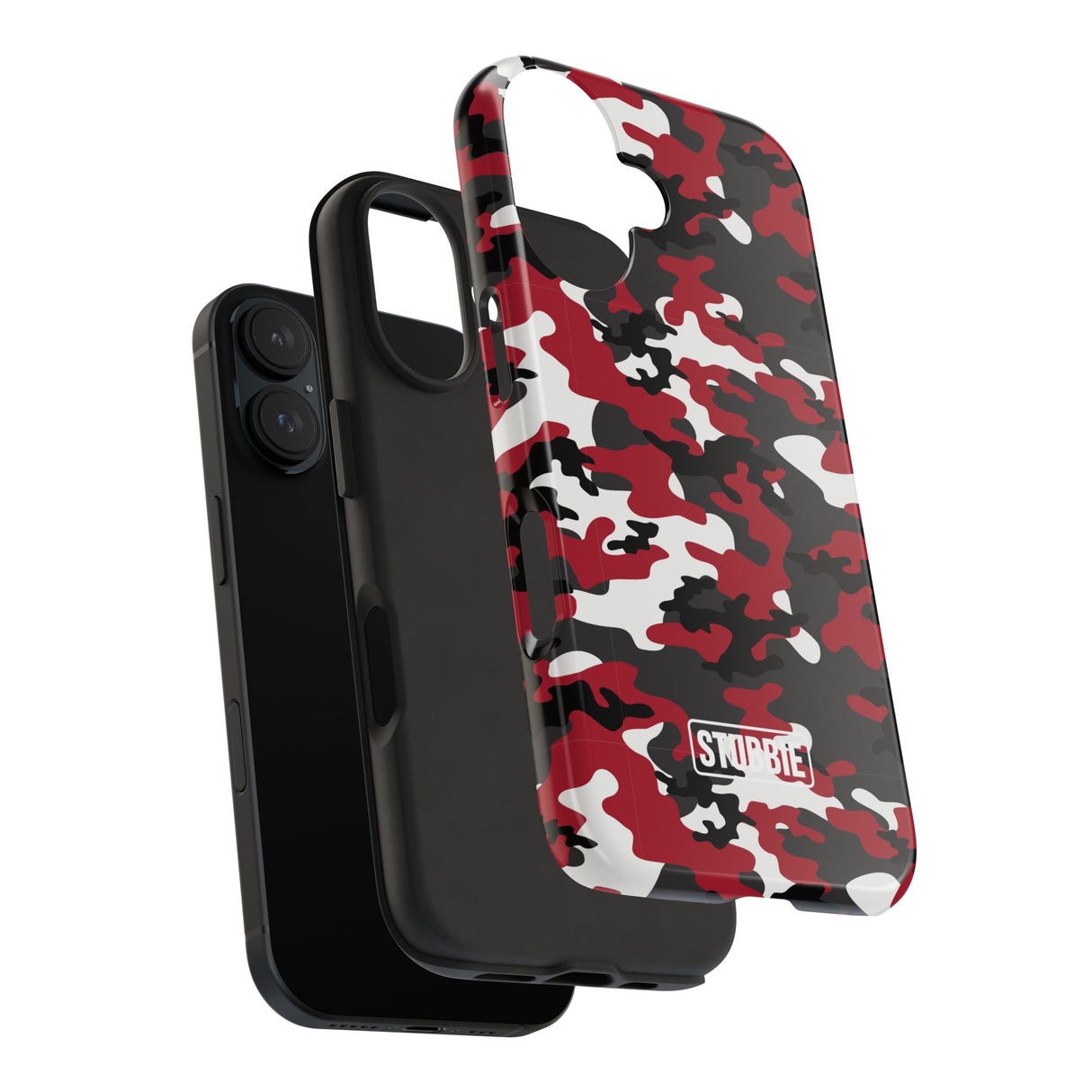 STUBBIE Phone Case for Apple iPhone - Red Camo Phone Case
