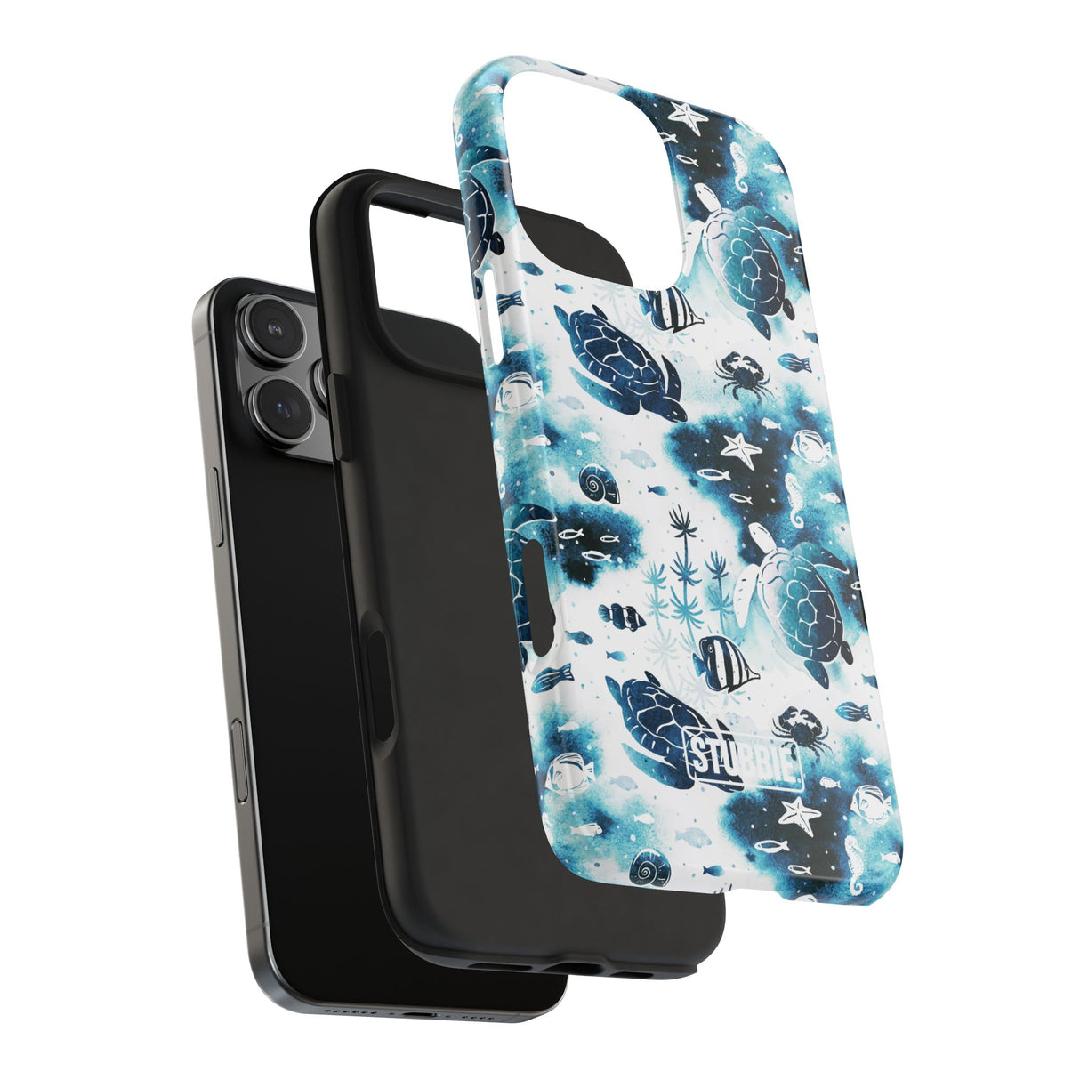 STUBBIE Phone Case for Apple iPhone - Fish And Turtle Phone Case
