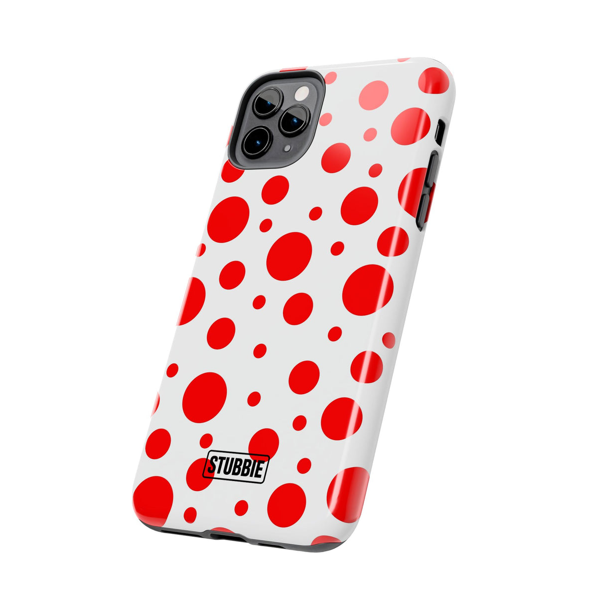 STUBBIE Phone Case for Apple iPhone - Red Polka Dot Phone Case