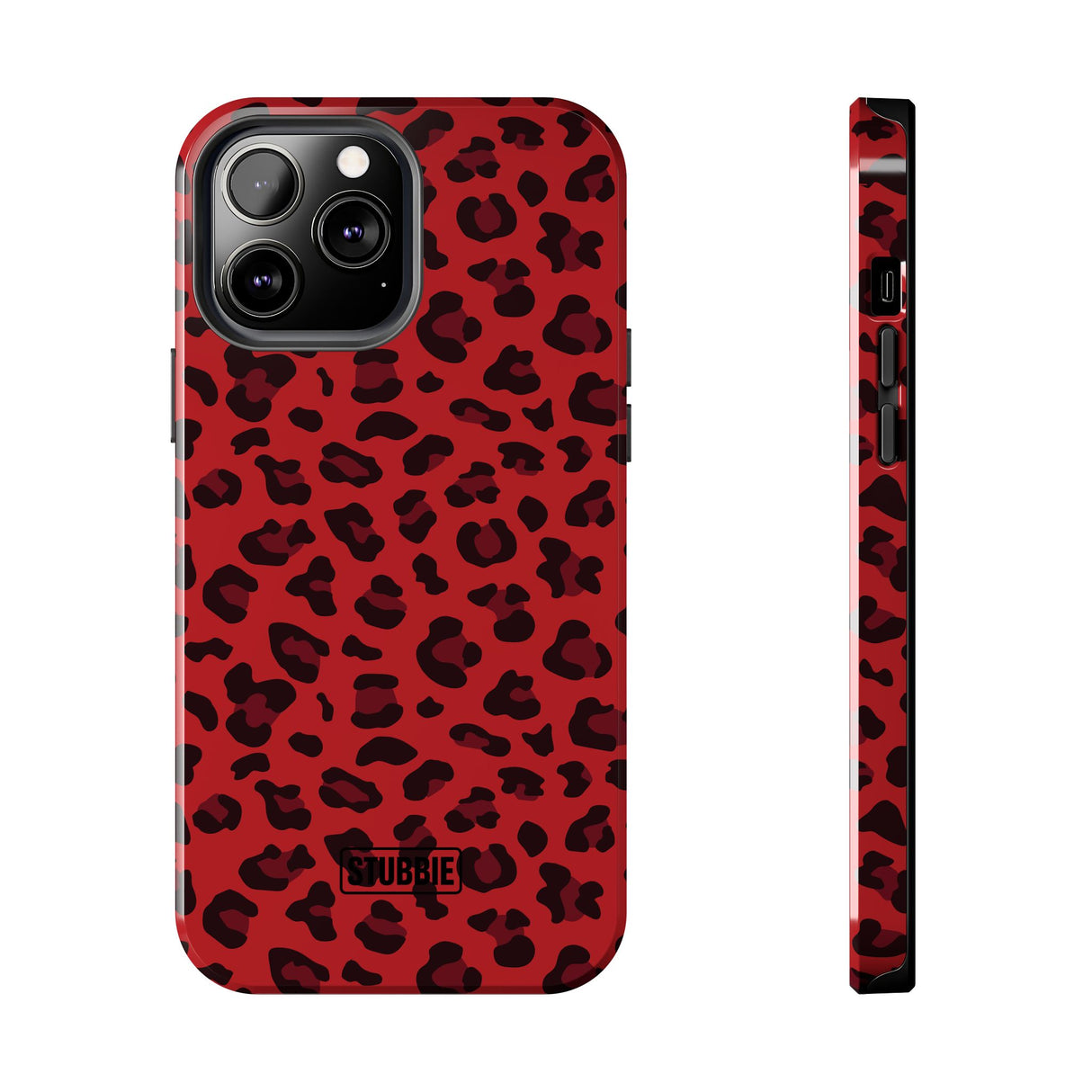 STUBBIE Phone Case for Apple iPhone - Red Leopard Phone Case