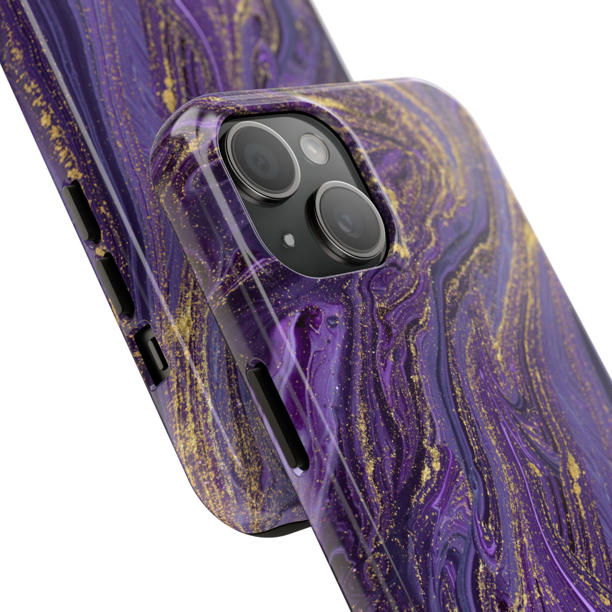 STUBBIE Phone Case for Apple iPhone - Purple Marble Phone Case