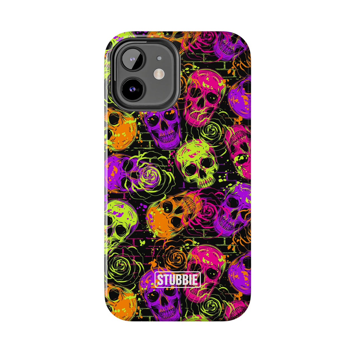 STUBBIE Phone Case for Apple iPhone - Neon Skulls Phone Case
