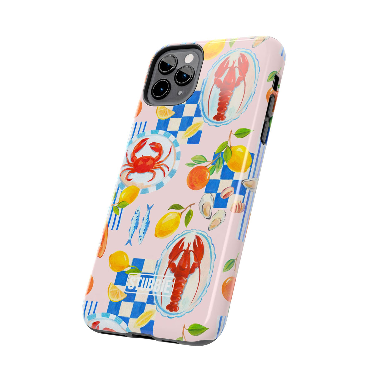 STUBBIE Phone Case for Apple iPhone - Italian Summer Seafood Stubbie