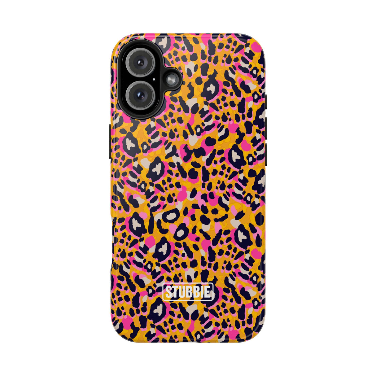 STUBBIE Phone Case for Apple iPhone - Pink Orange Leopard Phone Case