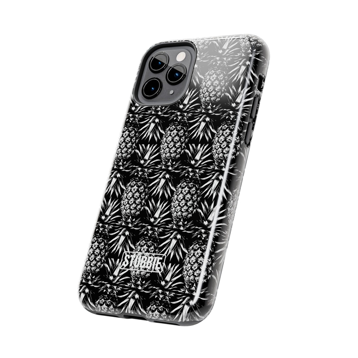 STUBBIE Phone Case for Apple iPhone - Black And White Pineapple Phone Case