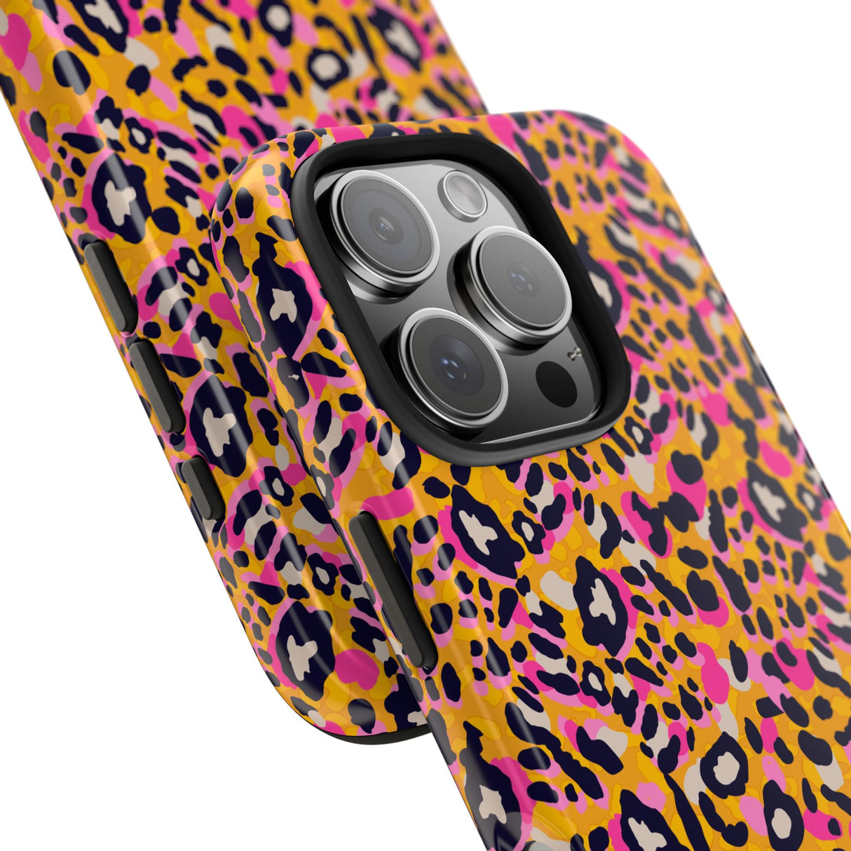 STUBBIE Phone Case for Apple iPhone - Pink Orange Leopard Phone Case