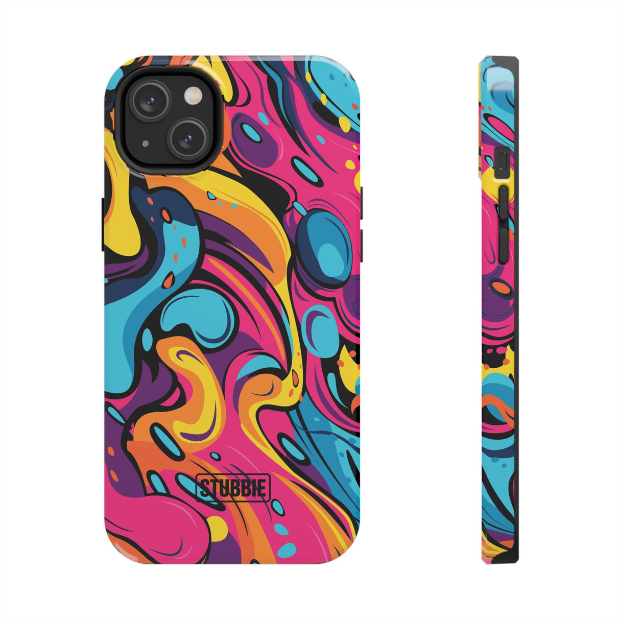 STUBBIE Phone Case for Apple iPhone - Messy Bright Paint Phone Case