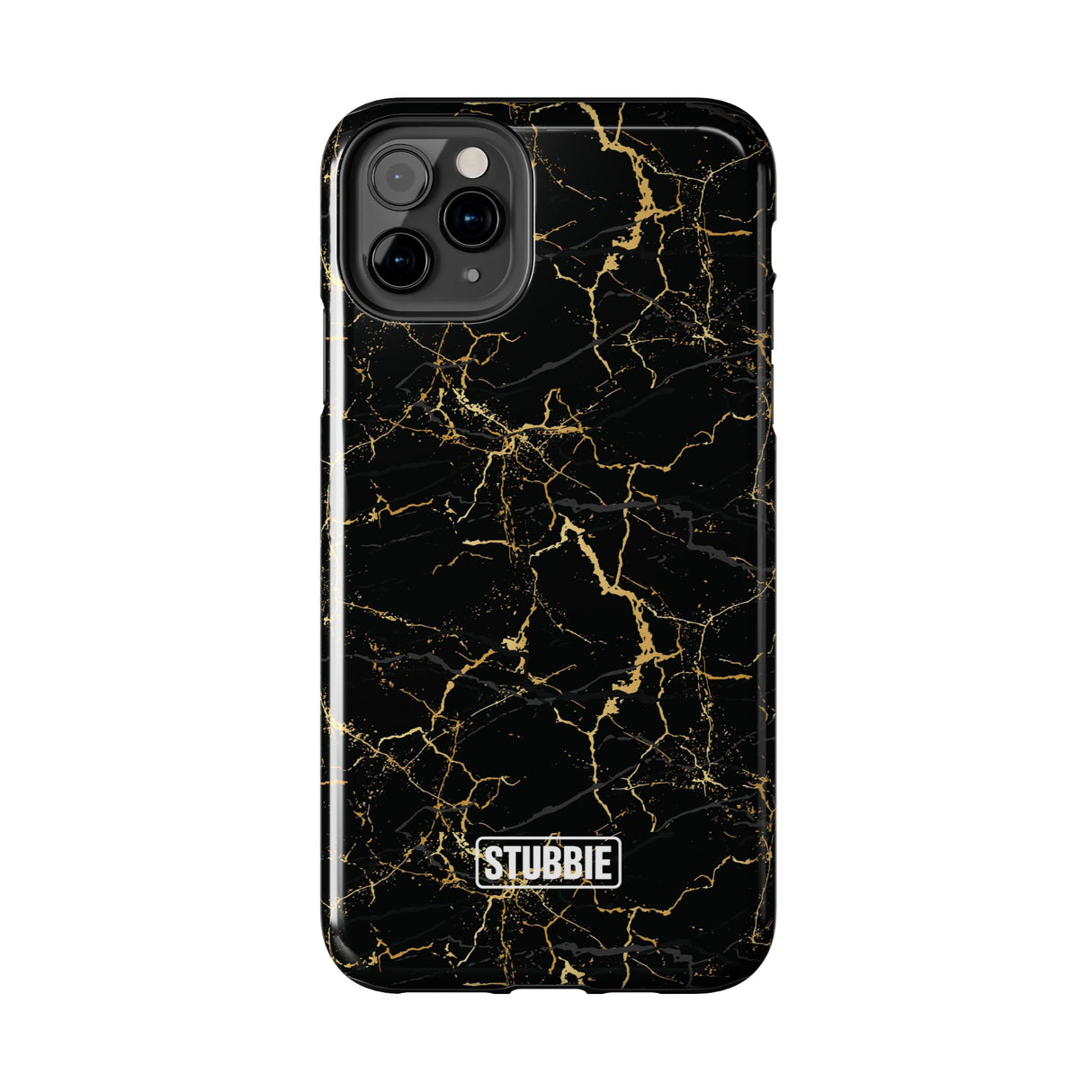 STUBBIE Phone Case for Apple iPhone - Midnight Black Marble Phone Case